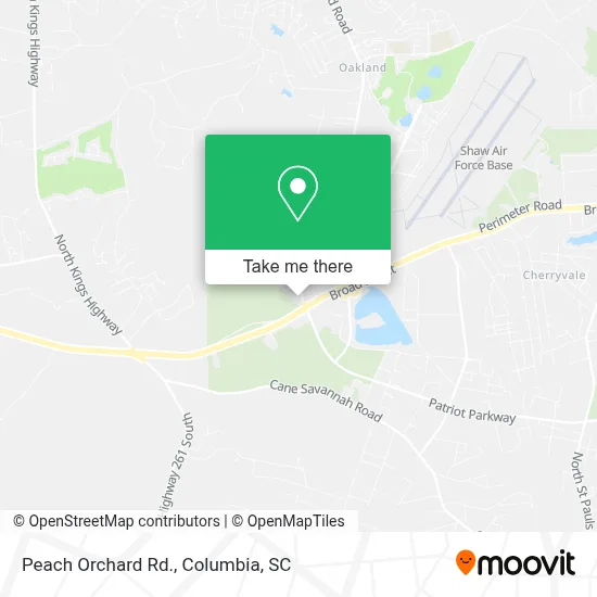 Peach Orchard Rd. map