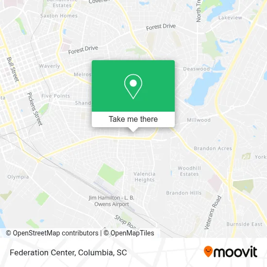 Federation Center map