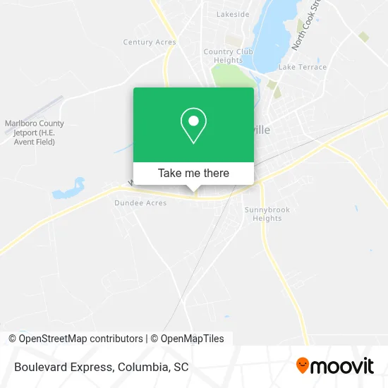Boulevard Express map