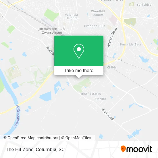 The Hit Zone map