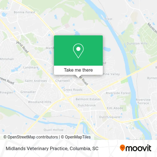 Midlands Veterinary Practice map