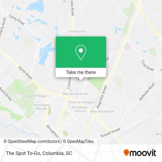 The Spot To-Go map