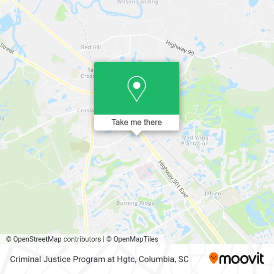 Criminal Justice Program at Hgtc map