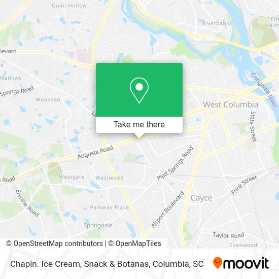 Chapin. Ice Cream, Snack & Botanas map