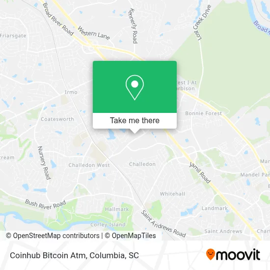Coinhub Bitcoin Atm map