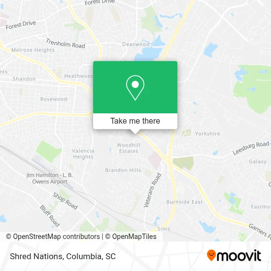 Shred Nations map