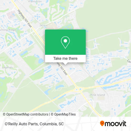 O'Reilly Auto Parts map
