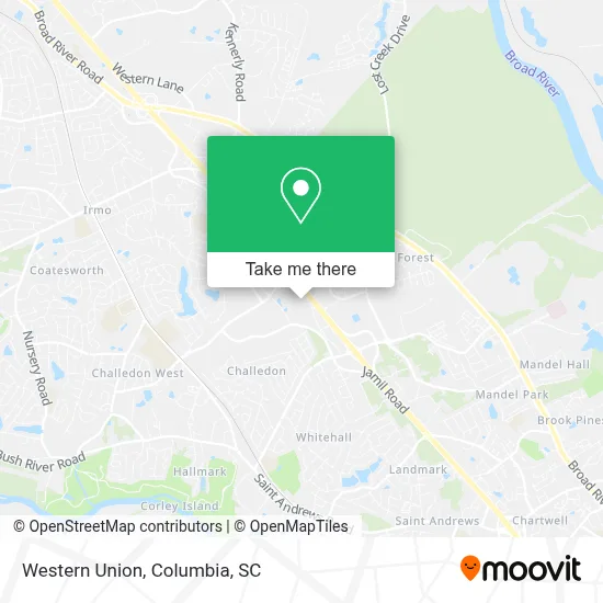 Western Union map