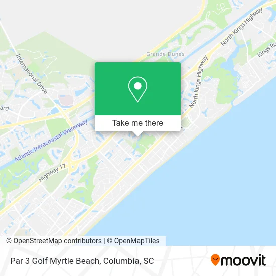 Par 3 Golf Myrtle Beach map