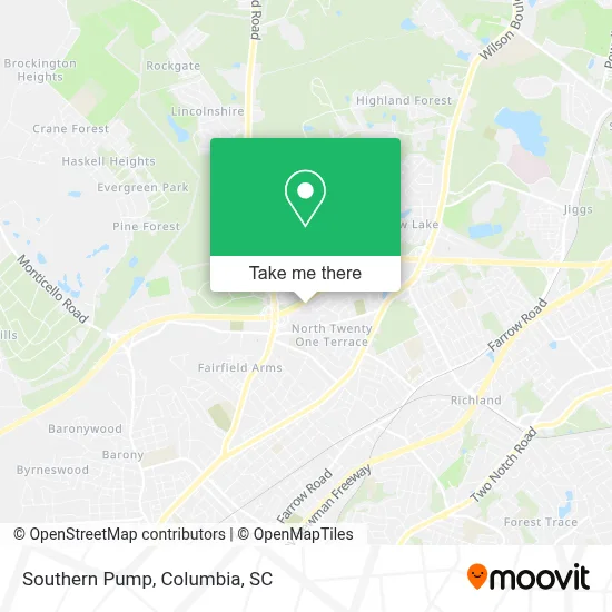 Southern Pump map