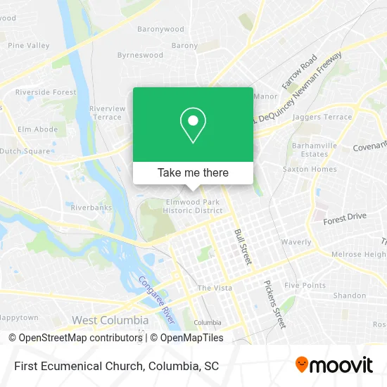 First Ecumenical Church map