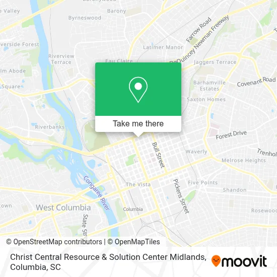 Christ Central Resource & Solution Center Midlands map