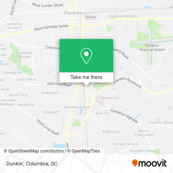 Dunkin' map