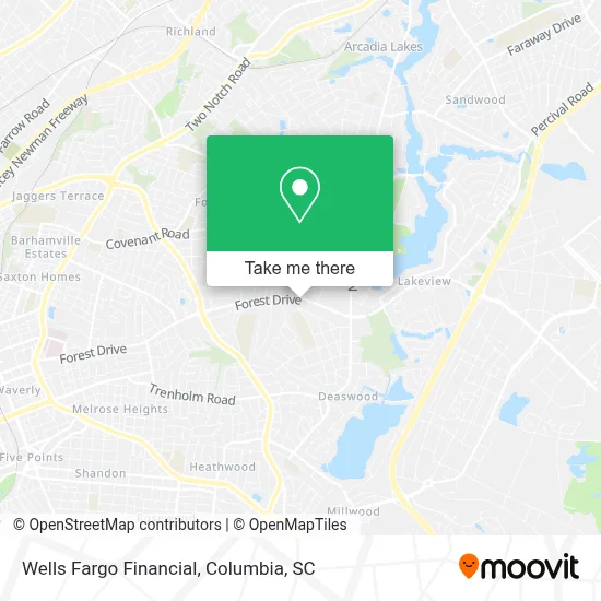 Wells Fargo Financial map