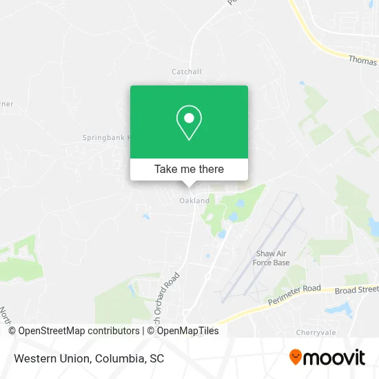 Western Union map