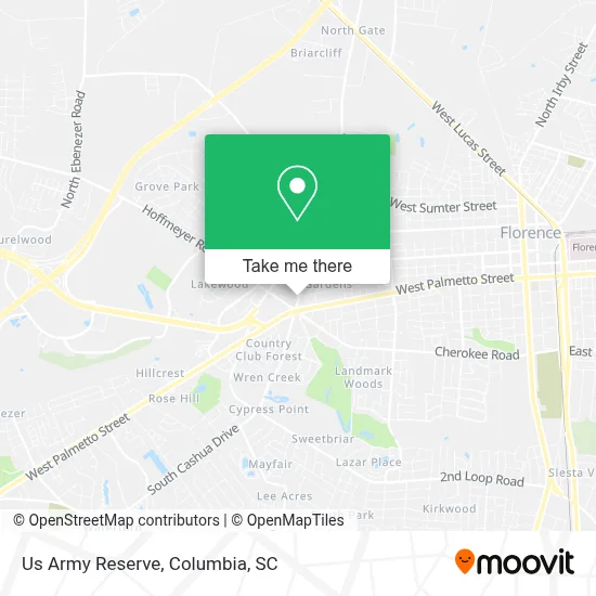 Us Army Reserve map