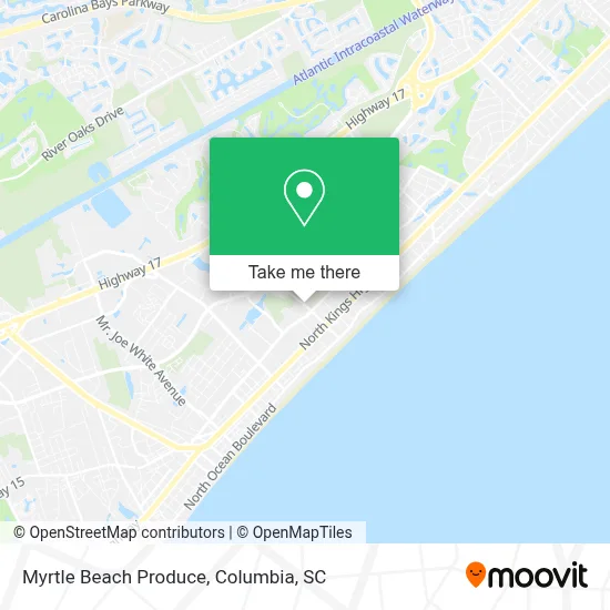 Myrtle Beach Produce map