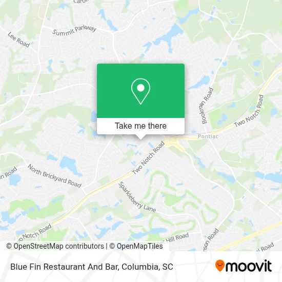 Blue Fin Restaurant And Bar map