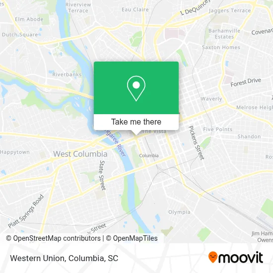 Western Union map