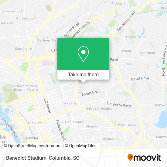 Benedict Stadium map