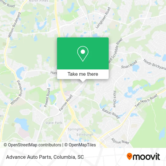 Advance Auto Parts map