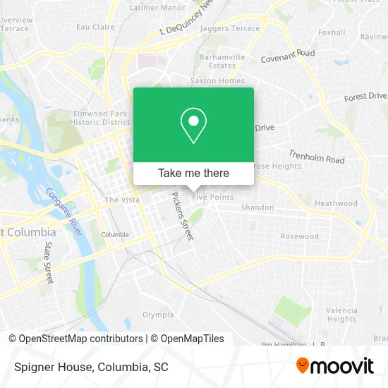 Spigner House map