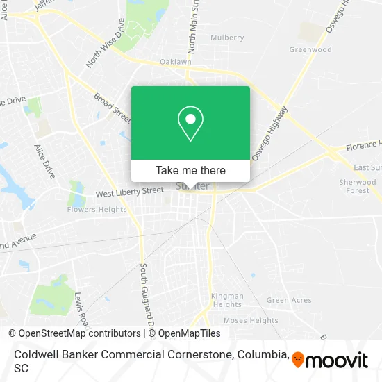 Coldwell Banker Commercial Cornerstone map