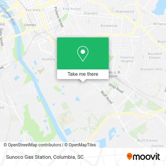 Sunoco Gas Station map