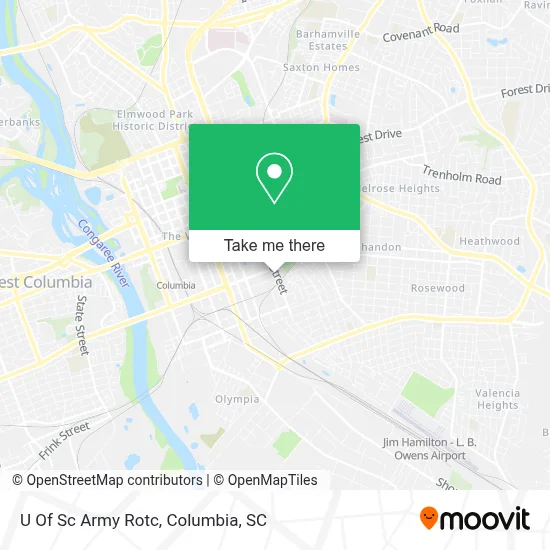 U Of Sc Army Rotc map