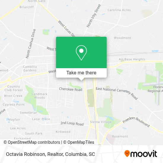 Octavia Robinson, Realtor map