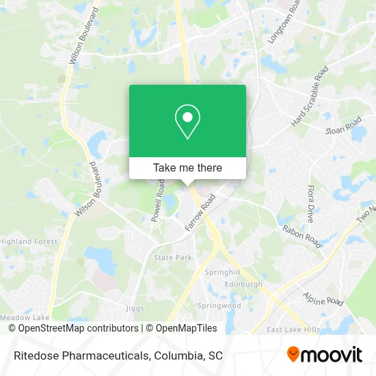 Ritedose Pharmaceuticals map
