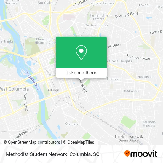 Methodist Student Network map