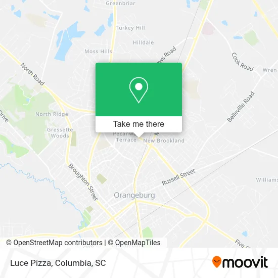 Luce Pizza map