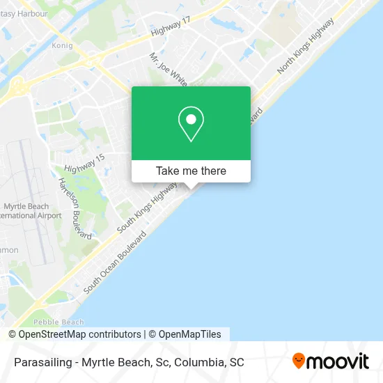 Parasailing - Myrtle Beach, Sc map