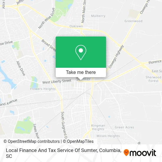 Local Finance And Tax Service Of Sumter map