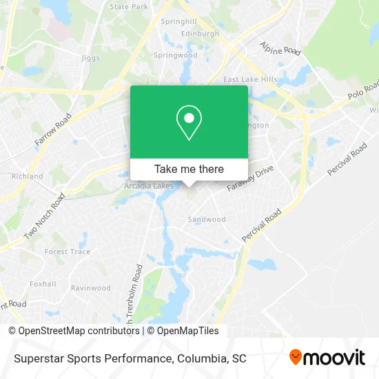 Superstar Sports Performance map