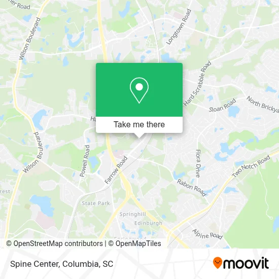 Spine Center map
