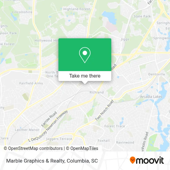 Marble Graphics & Realty map