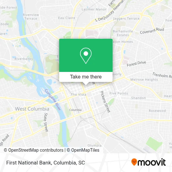 First National Bank map