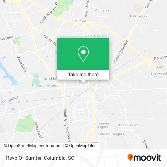 Rsvp Of Sumter map
