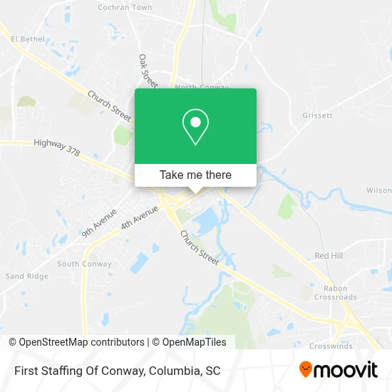 First Staffing Of Conway map