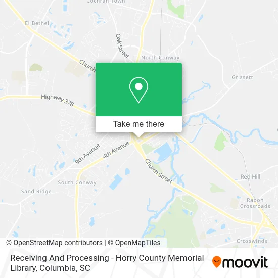 Receiving And Processing - Horry County Memorial Library map
