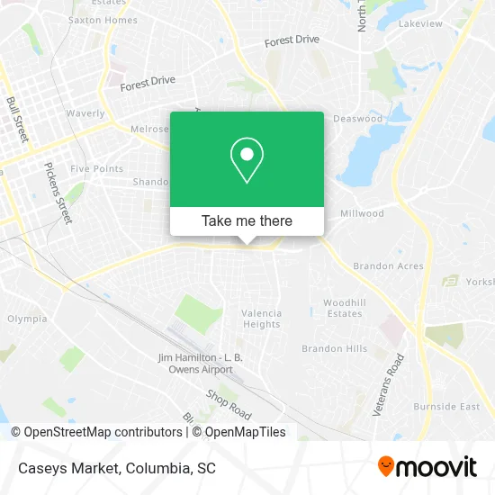 Caseys Market map