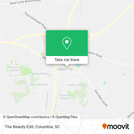 The Beauty Edit map