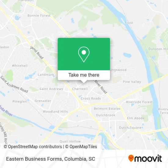 Eastern Business Forms map