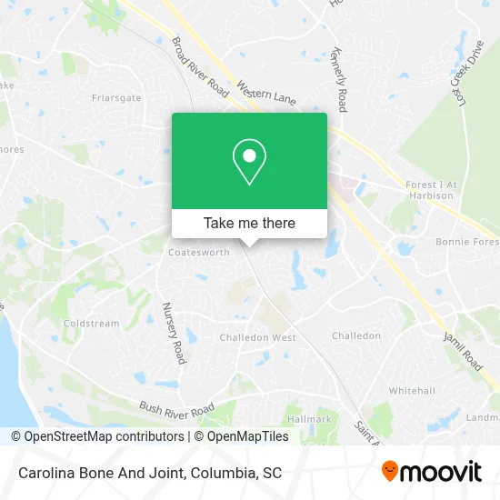 Carolina Bone And Joint map