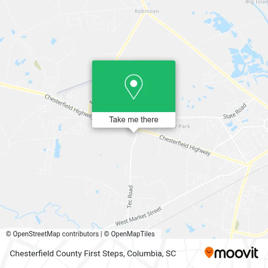 Chesterfield County First Steps map