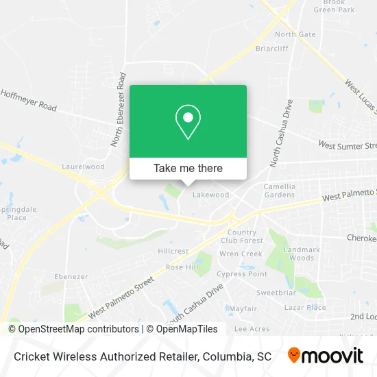 Cricket Wireless Authorized Retailer map
