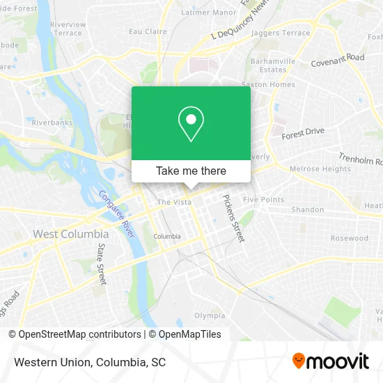 Western Union map