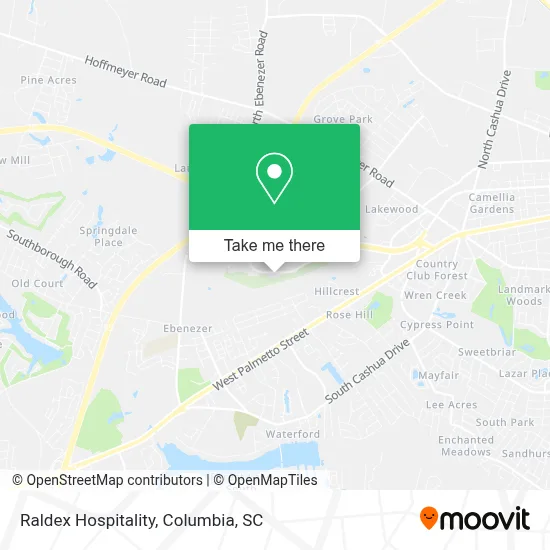 Raldex Hospitality map